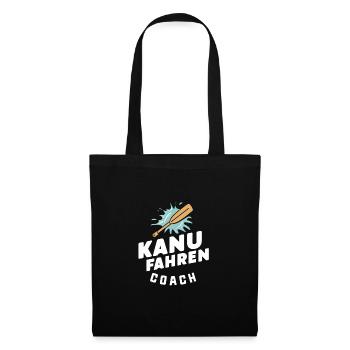Kanufahren Coach - Stoffbeutel - Schwarz - Vorne