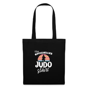 Mein offizielles Judo-Shirt - Stoffbeutel - Schwarz - Vorne