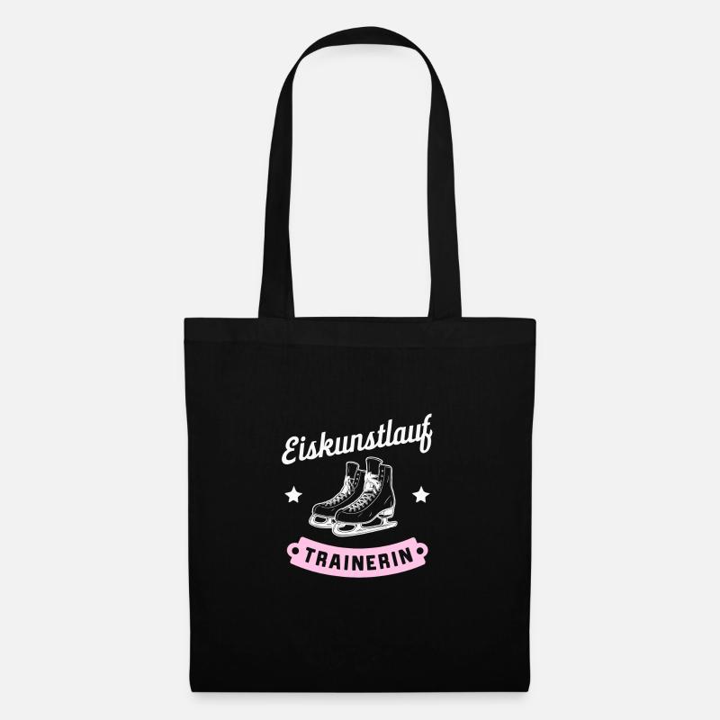 Eiskunstlauf-Trainerin Eisprinzessin Fanartikel - Stoffbeutel - Schwarz