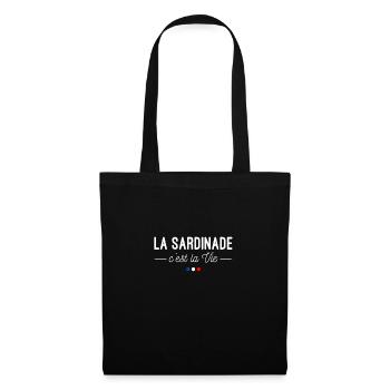 La Sardinade, c'est la Vie ! Mangeurs de sardines - Sac en tissu - noir - Devant