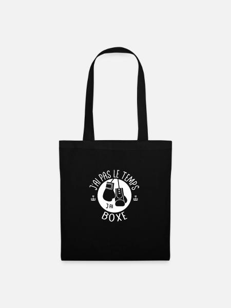 Ich habe keine Zeit, ich habe Boxen. Für Boxer - Stoffbeutel - Schwarz