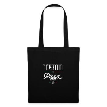 Team Pizza - Pour fans de pizza et les Pizzaiolos - Sac en tissu - noir - Devant