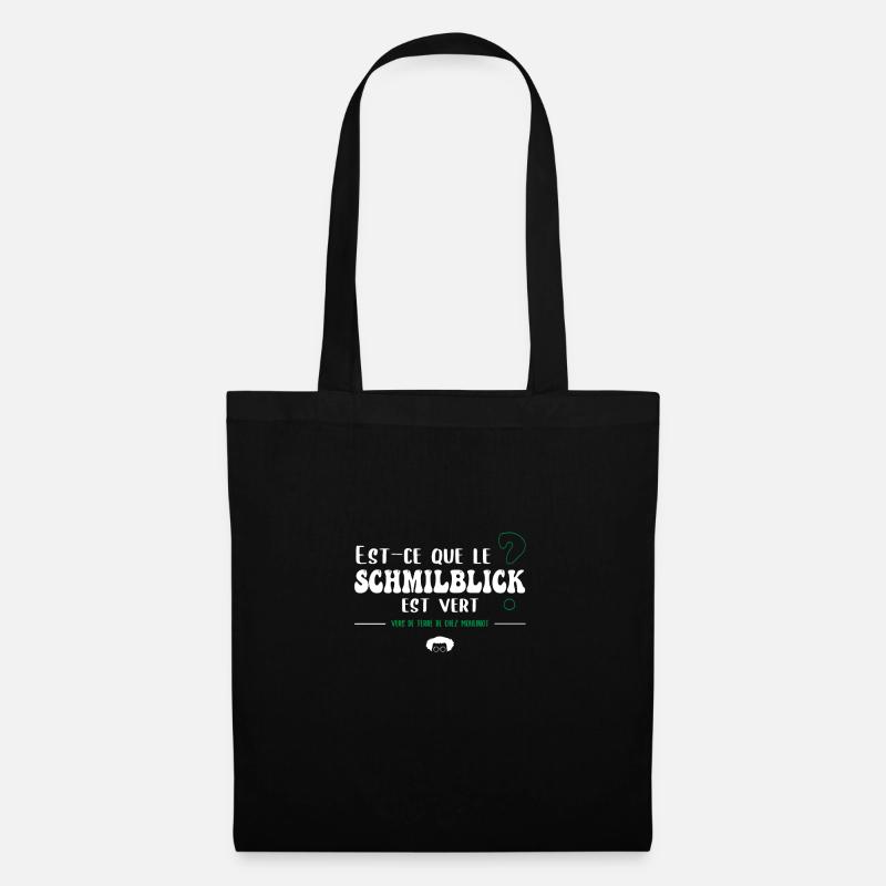 Est-ce que le Schmilblick est vert ? Moulinot - Sac en tissu - noir