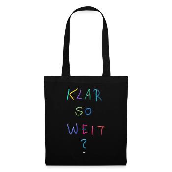 Clear so far? Colorful lettering - Tote Bag - black - Front