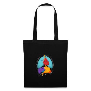 Anatomy gift of internal organs for physicians - Tote Bag - black - Front