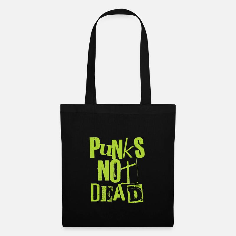 Punks Not Dead - Vintage Grunge - Punk Is Not Dead - Stoffbeutel - Schwarz