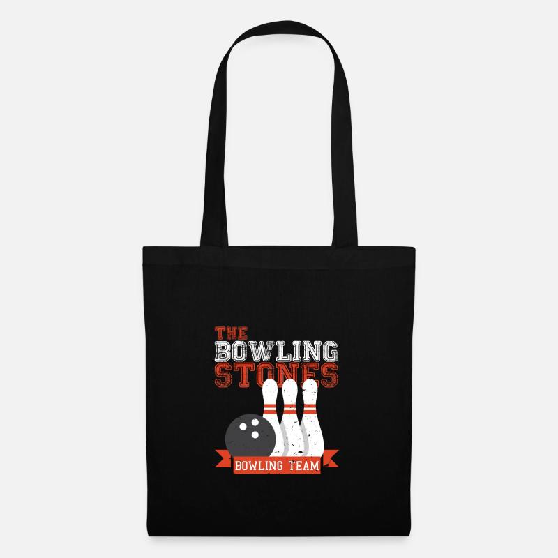 Bowling Stones Bowling Team - Stoffbeutel - Schwarz