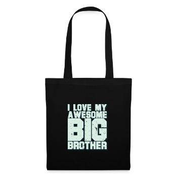I Love My Awesome Big Brother - Tote Bag - black - Front