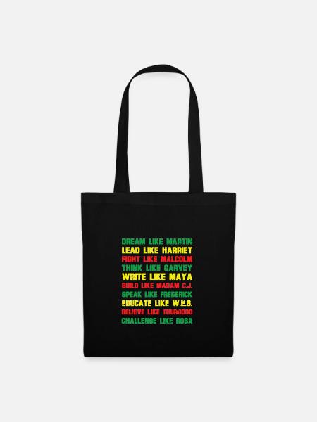 Black Inspirational Power Quotes - Stoffbeutel - Schwarz
