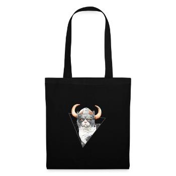 Viking Kitty Cat - Tote Bag - black - Front