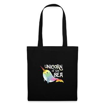 Narwhal - Unicorns of the Sea - Beach Summer Art - Tote Bag - black - Front