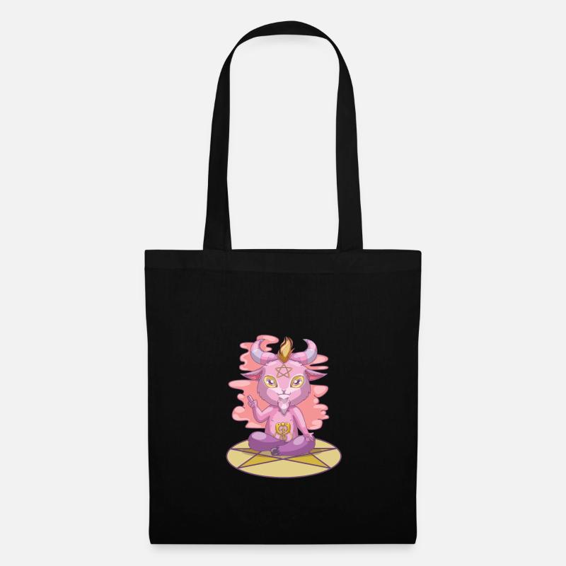 Pastel Goth Baphomet, Anime Witchcraft Baby - Sac en tissu - noir