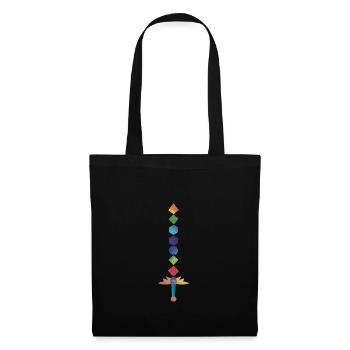 Polyhedral Dice Sword Fantasy Role-Playing Game - Tote Bag - black - Front
