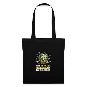 D20 Role-playing gift for a dungeon - Tote Bag - black - Front