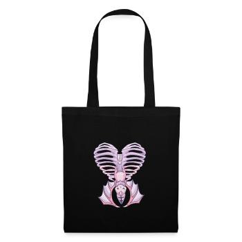 Nu Goth, Pastel Goth Aesthetic, Witchy Creepy Cute - Stoffbeutel - Schwarz - Vorne