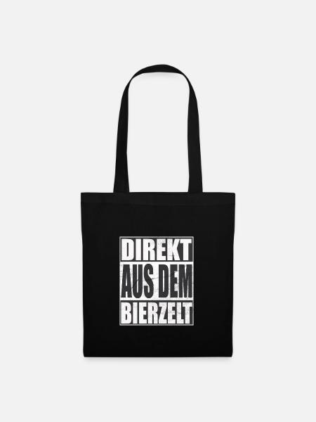 Direkt aus dem Bierzelt - Stoffbeutel - Schwarz