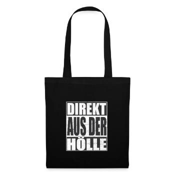 Direkt Aus Der Hölle - Stoffbeutel - Schwarz - Vorne