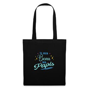Plus Beau Des Papis Cadeau Fête Des Grands-Pères - Sac en tissu - noir - Devant