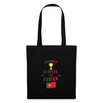 Ramenez La Coupe Cadeau Supporters Portugais - Sac en tissu - noir - Devant