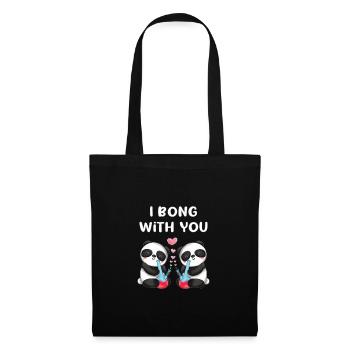 I bong with you in love panda bears cute - Tote Bag - black - Front