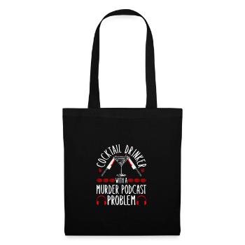 True Crime Murder Show Junkie Wine Lover Murderino - Sac en tissu - noir - Devant