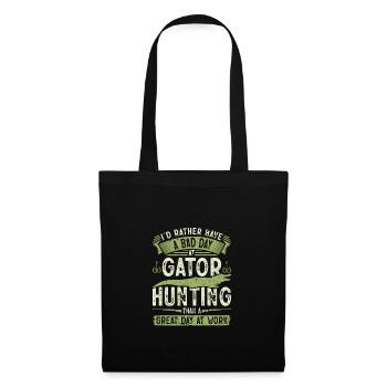 Chasseur d’alligators vintage, mauvaise journée à la chasse au gator - Sac en tissu - noir - Devant
