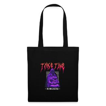 Take Time Streetwear - Stoffbeutel - Schwarz - Vorne
