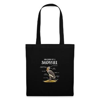 Bec-de-chaussure Ornithologue Forêt I Cadeau - Sac en tissu - noir - Devant
