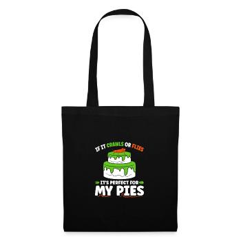 Entomophagy Bug Flour Baking Quote, Funny Insect - Stoffbeutel - Schwarz - Vorne