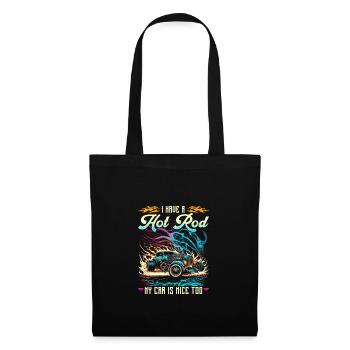 J’ai un hot rod ma voiture est belle trop drôle muscle - Sac en tissu - noir - Devant