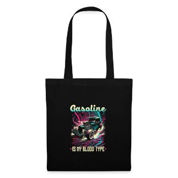 L’essence Hot Rod est mon groupe sanguin, rat de voiture musculaire - Sac en tissu - noir - Devant
