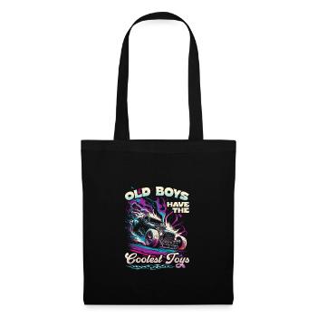 Hot Rod Grandpa, Old Boys Coolest Toys, Muscle Car - Sac en tissu - noir - Devant