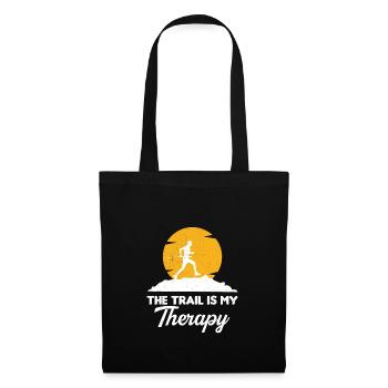 Le Trail est ma thérapie - Ultimate Trail Running - Sac en tissu - noir - Devant