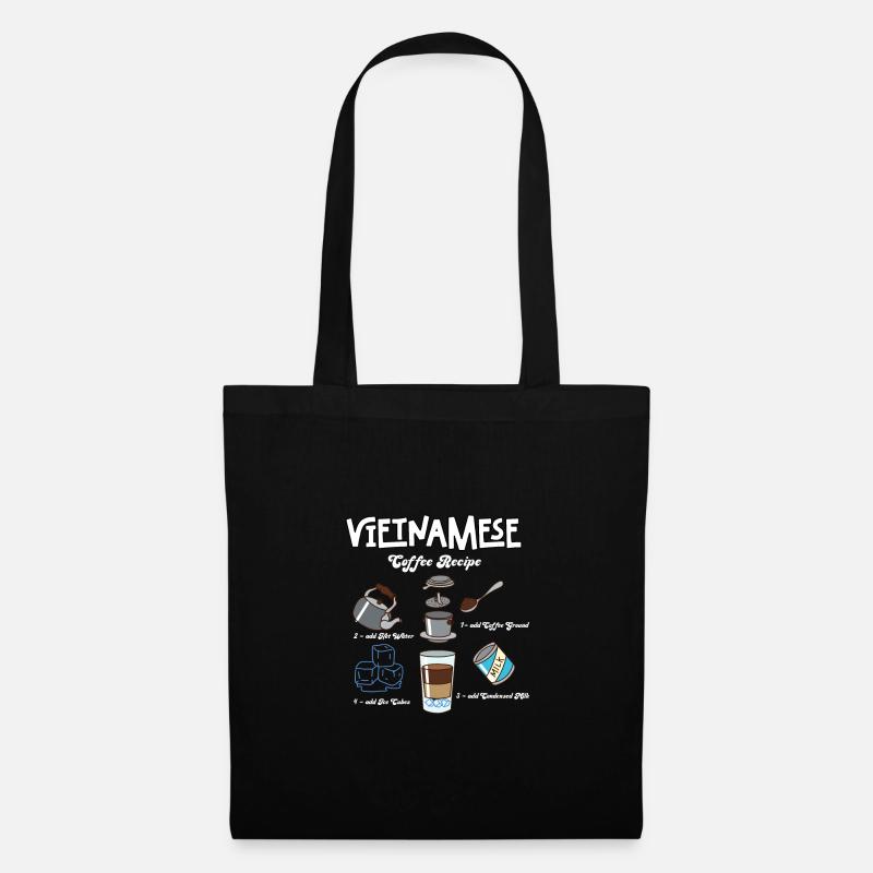 Vietnam Viet Kaffee Ca Phe Vietnamese I Geschenk - Stoffbeutel - Schwarz