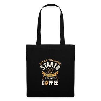 Coffee Lover Barista Quote Cappuccino Expresso - Tote Bag - black - Front