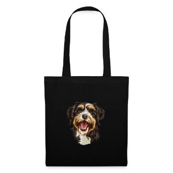 Cadeau Aussiedoodle | Illustration de dessin animé - Sac en tissu - noir - Devant