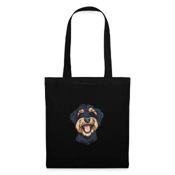 Escalope | Illustration de dessin animé - Sac en tissu - noir - Devant