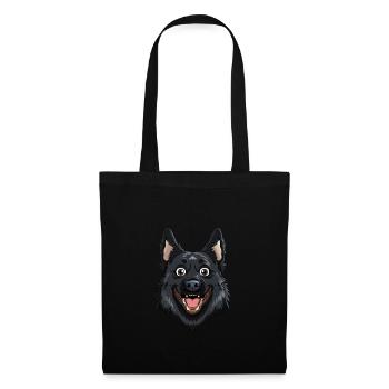 Schipperke | Cartoon Artwork - Tote Bag - black - Front