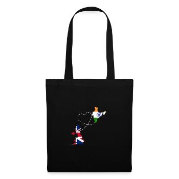 Inde Inde Hindu Pride Drapeau Pays I Cadeau - Sac en tissu - noir - Devant