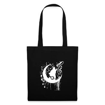 white german shepherd music shirt with clef - Tote Bag - black - Front