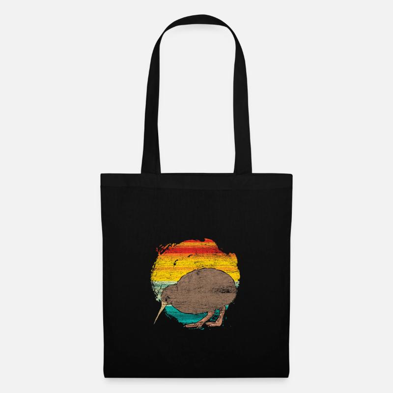 kiwi - Borsa di stoffa - nero
