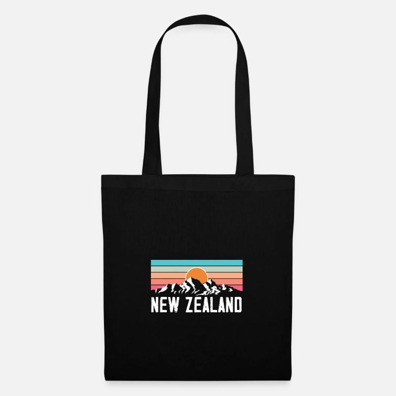 Neuseeland Land Nation - Stoffbeutel - Schwarz