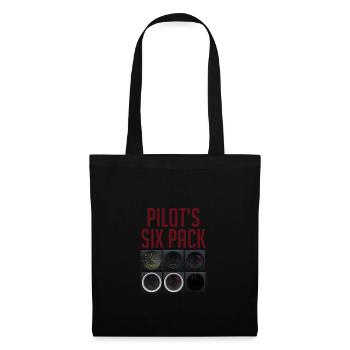 Pilote volant - Sac en tissu - noir - Devant