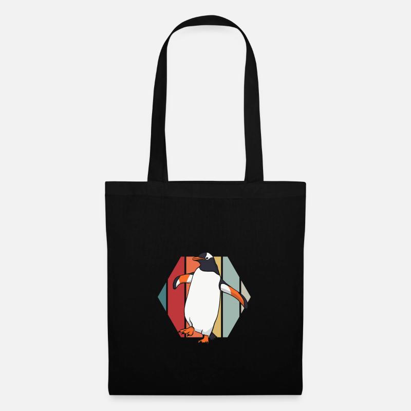 Pinguin - Stoffbeutel - Schwarz