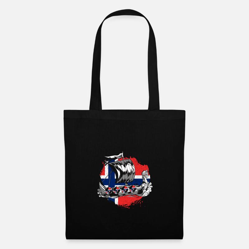 Norwegen Norweger - Stoffbeutel - Schwarz