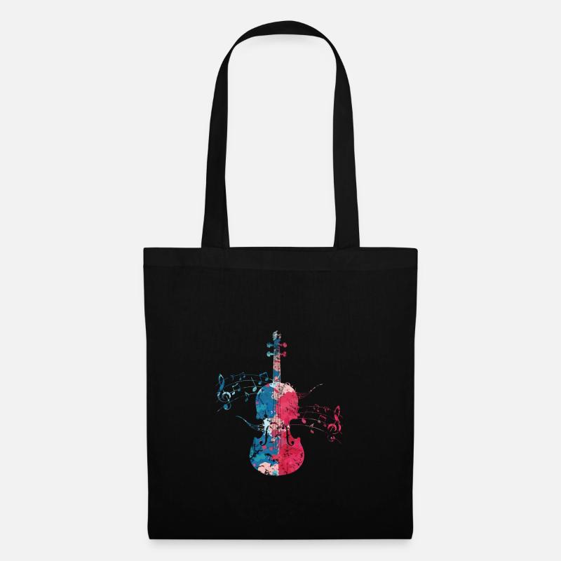Cello Cellospieler Musik - Stoffbeutel - Schwarz
