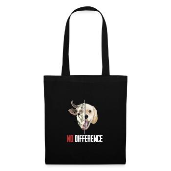 Animaux végétaliens végétaliens - Sac en tissu - noir - Devant