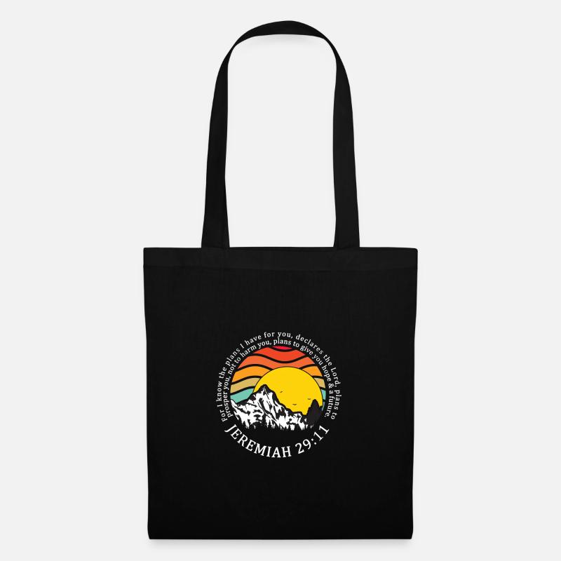 Christliche Geschenk Hoffnung - Stoffbeutel - Schwarz