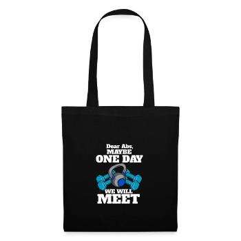 Lieber Abs Vielleicht treffen wir uns eines Tages - Stoffbeutel - Schwarz - Vorne