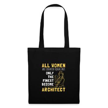 Alle Frauen sind gleich, aber nur die Besten werde - Stoffbeutel - Schwarz - Vorne